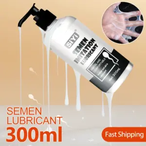 Semen Imitation Lubricant - Milky White Realistic Cum Texture - Water-Based Pump Bottle (25-300ml Options) 1