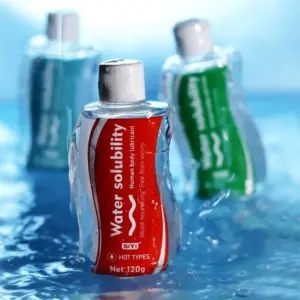 Water-Soluble Plant-Based Lubricant - Long-Lasting Gentle No Residue - HOT/ICE/Skin-Friendly Options (120ml Portable Bottle) 2