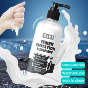 Semen Imitation Lubricant - Milky White Realistic Cum Texture - Water-Based Pump Bottle (25-300ml Options) 3