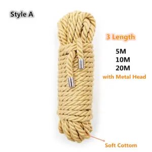 Soft Cotton Bondage Rope - 5m/10m/20m Lengths - Shibari & Couples BDSM Restraint Rope 1