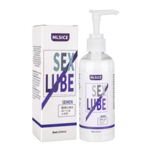 ICE Semen Simulation Lubricant - Milky Stringy + Cooling Sensation - Water-Based Anal/Vaginal/Masturbation Lube (200ml Pump Bottle) 6