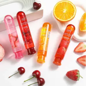 Fruity Flavored Lubricant Set - 7 Fruit Scents Water-Based Gel - Strawberry/Blueberry/Cherry & More - Couples Intimate / Anal / Masturbation Lube 5