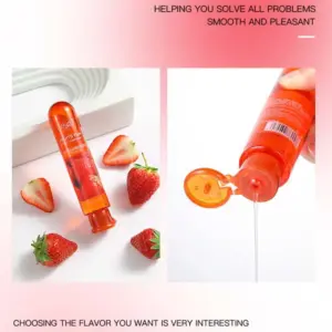 Fruity Flavored Lubricant Set - 7 Fruit Scents Water-Based Gel - Strawberry/Blueberry/Cherry & More - Couples Intimate / Anal / Masturbation Lube 6