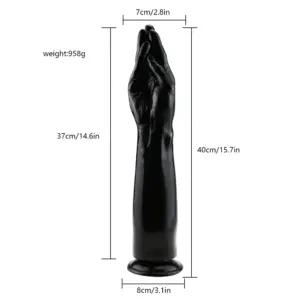 40cm Praying Hands Giant Anal Plug Expander - Hands Clasped Design + Waterproof PVC - Fisting Simulator / Extra Large Dildo Toy 6