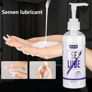 Semen Simulation Lubricant - Milky White Realistic Texture & Stringy Feel - Water-Based Anal/Vaginal/Masturbation Lube (200-500ml) 5