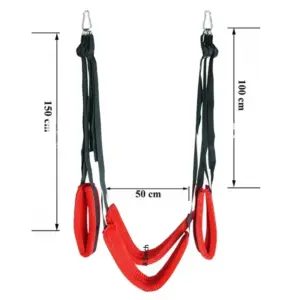 Hanging Sex Swing with Neck-Saving Headrest - Adjustable Straps & Padded Support - Couples Multi-Position BDSM Sex Furniture 5