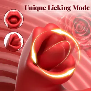 3-in-1 Tongue Licking & Flapping Vibrator - 7 Licking, 7 Flapping & 7 Vibration Modes - G-Spot & Clitoral Stimulator for Women 3