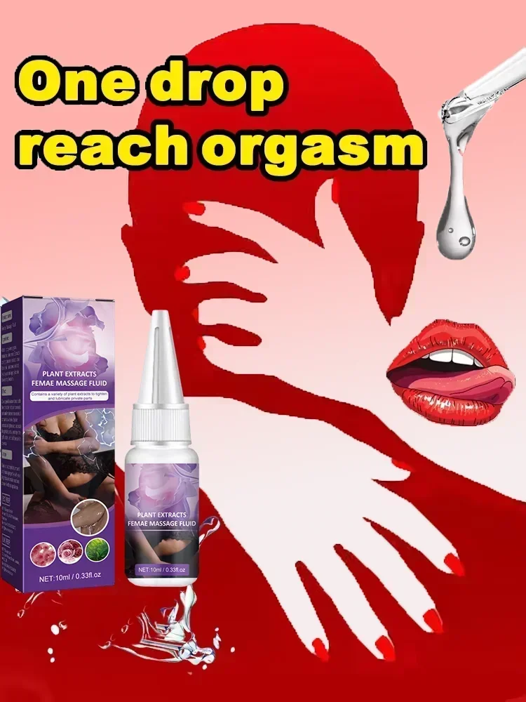 Plant Extract Orgasm Booster Gel - One Drop Intense Clitoral Sensitivity Liquid - Fast Female Arousal Lube (10ml Dropper Bottle) 3