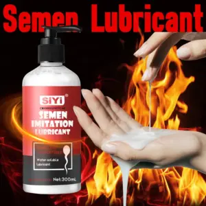 Semen Imitation Lubricant - Milky White Realistic Cum Texture - Water-Based Pump Bottle (25-300ml Options) 4