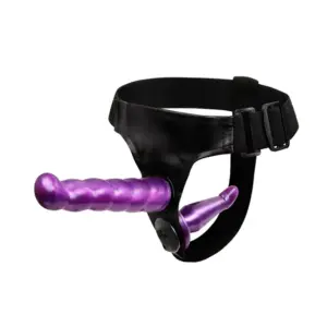 Double-Ended Realistic Strap-On Harness – Ultra Elastic Adjustable Belt, Shared Pleasure Toy for Couples 4