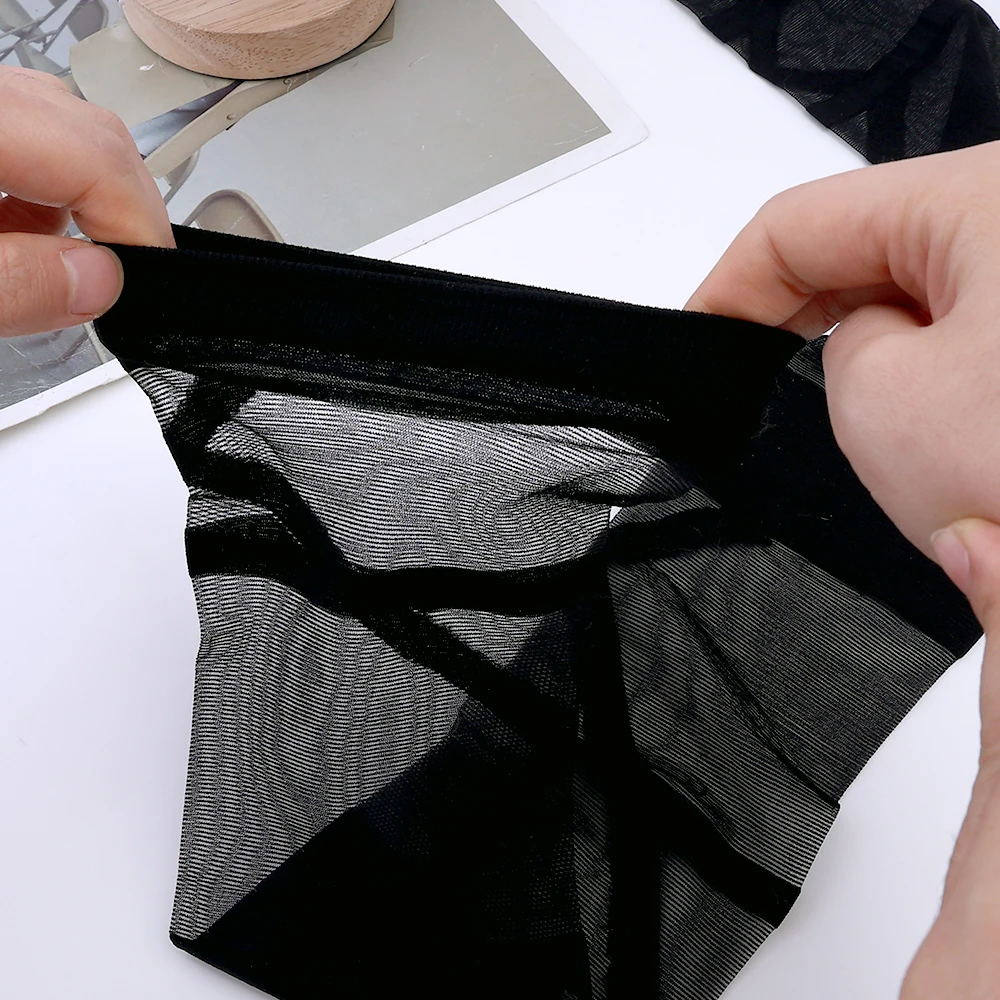 Gothic Lolita Bandage Thigh-High Stockings - Ultra-Thin Transparent Mesh with Crisscross Straps (Black/White) 5 Gothic Lolita Bandage Thigh-High Stockings - Ultra-Thin Transparent Mesh with Crisscross Straps (Black/White) 5