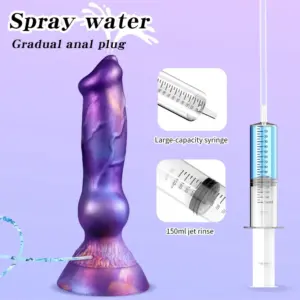 Realistic Canine Knot Dildo with Squirting Function – Gradual Expansion + Powerful Suction Cup Base 5