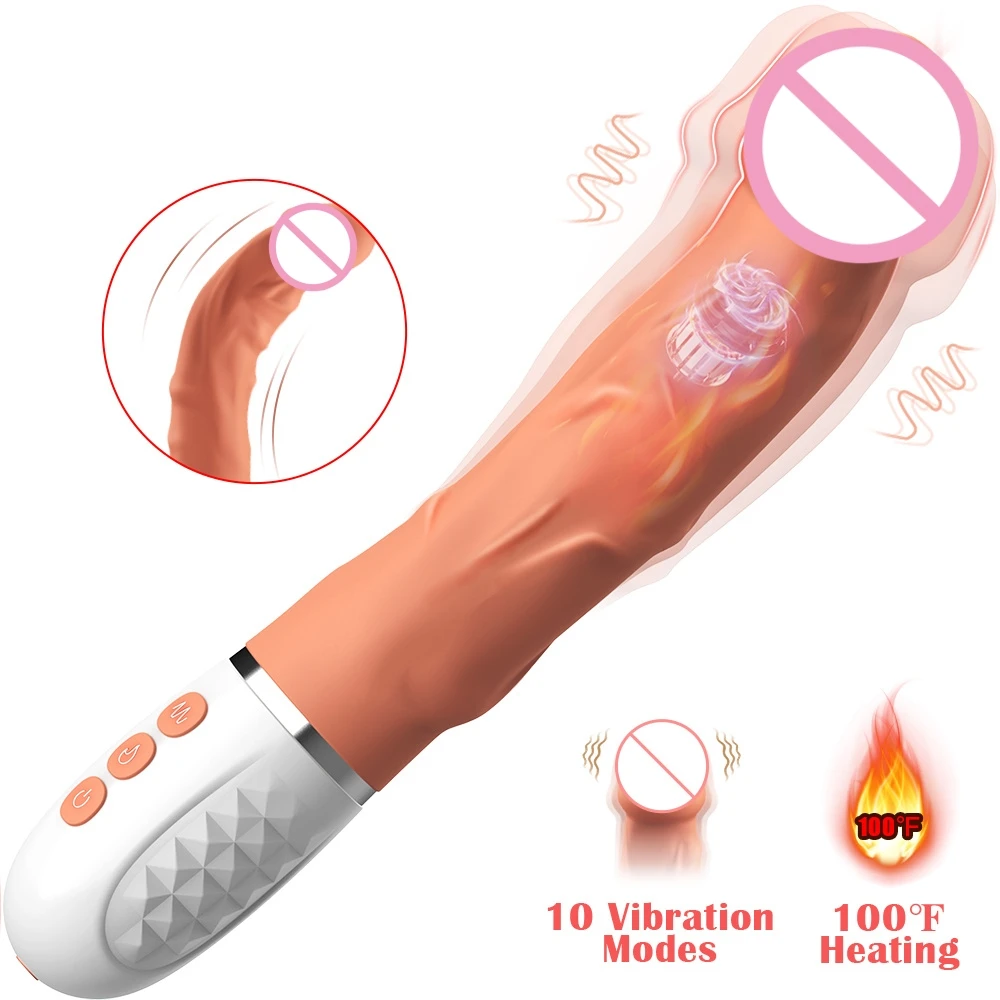 Heating Realistic Vibrator – 10 Vibration Modes, Lifelike Feel, Premium Intimate Experience 1
