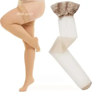 Plus Size Lace Thigh High Stockings - Oversized Black Sheer Fishnet Over-Knee Socks for Curvy Women 3