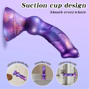 Realistic Canine Knot Dildo with Squirting Function – Gradual Expansion + Powerful Suction Cup Base 4