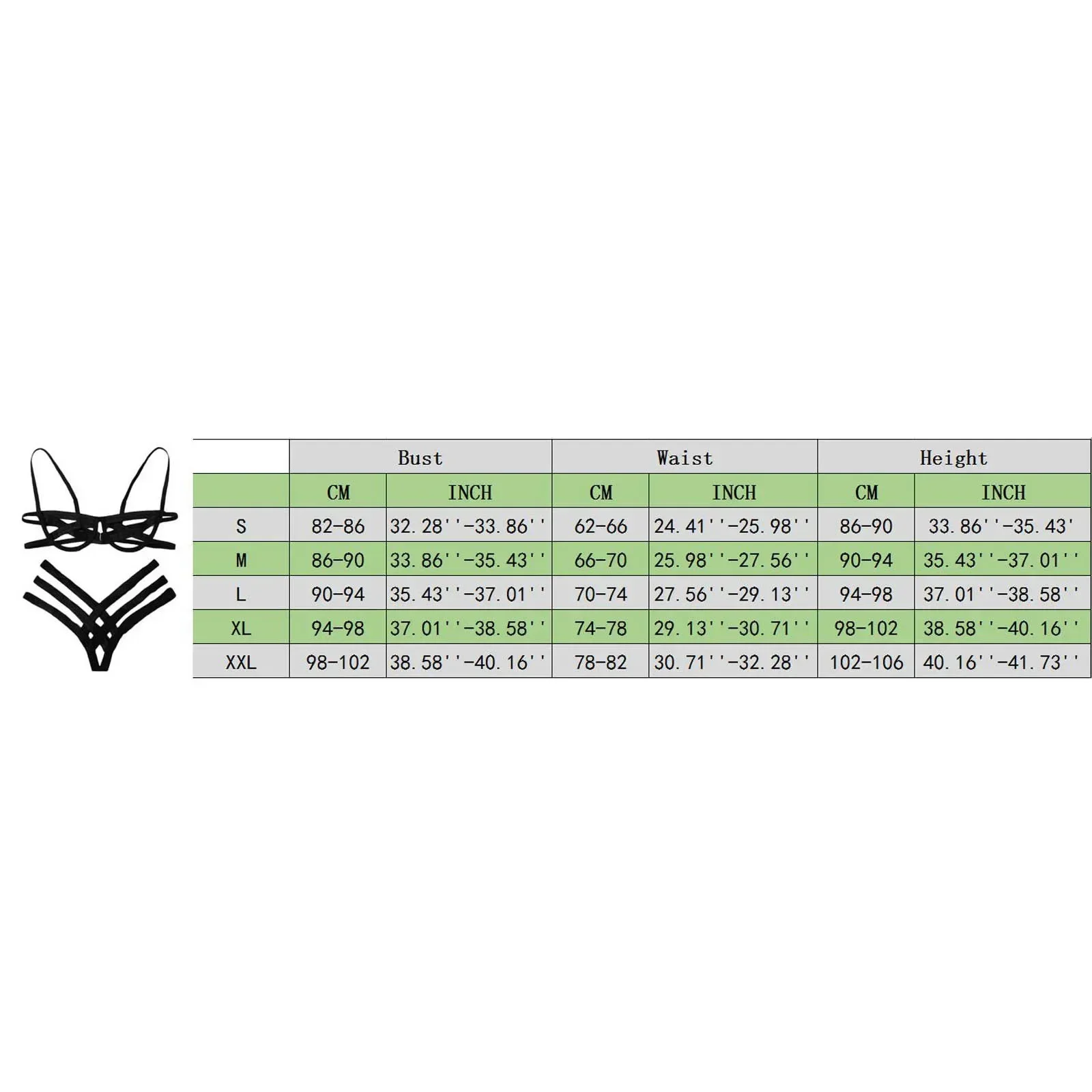 Amnesia Bondage Hollow-Out Strappy Lingerie Set - Black/Burgundy Cage Bralette & Thong - Extreme Sexy BDSM Erotic Underwear 6