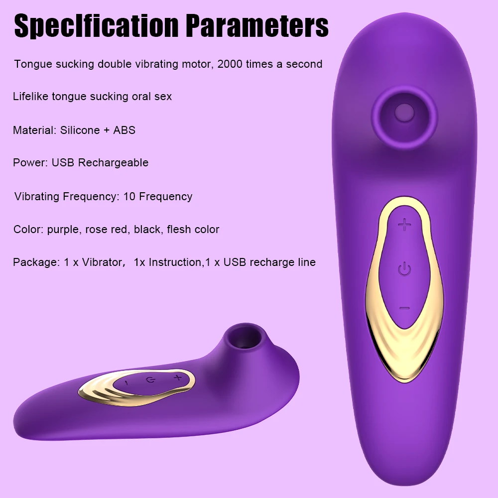 Powerful Clitoral Sucking Vibrator - 10-Frequency Female Stimulator with IPX7 Waterproof 4 Powerful Clitoral Sucking Vibrator - 10-Frequency Female Stimulator with IPX7 Waterproof 4