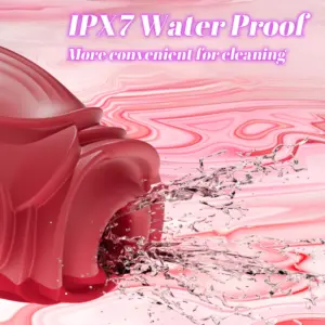 Rose-Shaped Clitoral Sucking Vibrator - 10-Mode Female Stimulator with IPX7 Waterproof 6