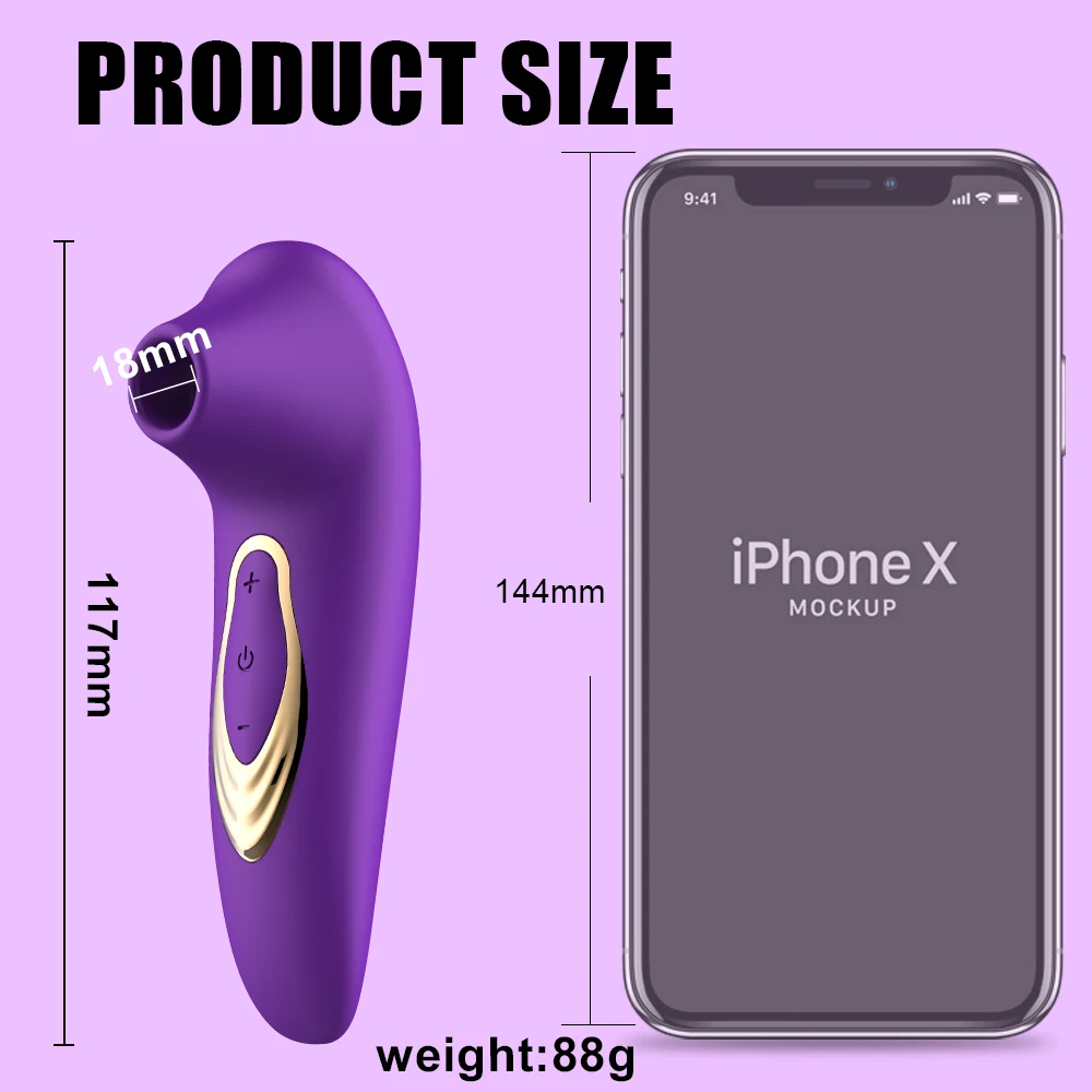 Powerful Clitoral Sucking Vibrator - 10-Frequency Female Stimulator with IPX7 Waterproof 3 Powerful Clitoral Sucking Vibrator - 10-Frequency Female Stimulator with IPX7 Waterproof 3