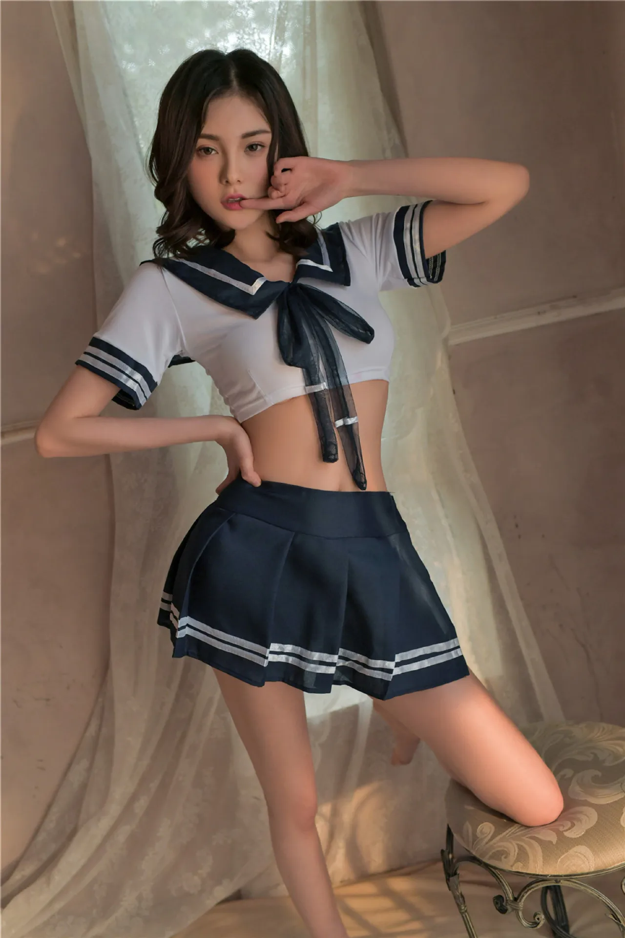 Erotic Sailor Uniform Roleplay Lingerie | Seductive Japanese Schoolgirl Set 14 3445012847