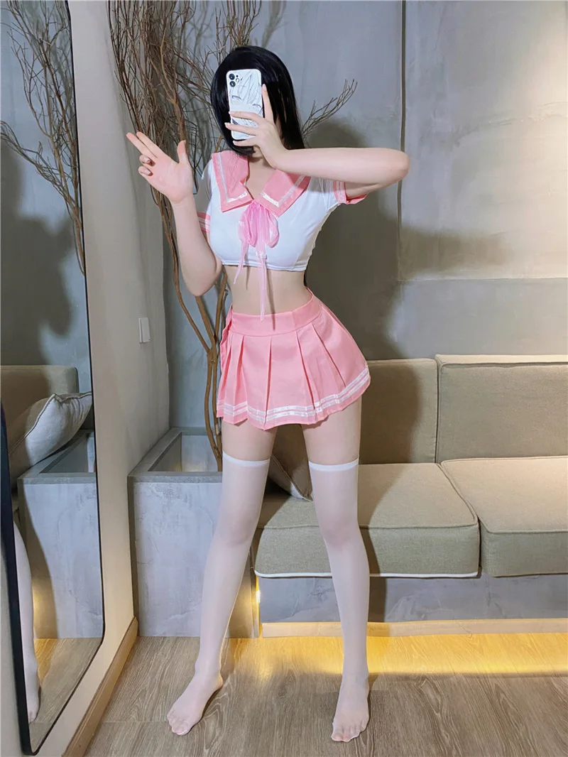 Erotic Sailor Uniform Roleplay Lingerie | Seductive Japanese Schoolgirl Set 26 993478538