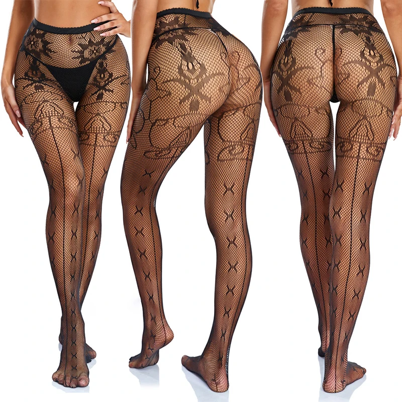 Sexy Spiderweb Lace Fishnet Stockings – Summer Suspender Tights 17 2875381710