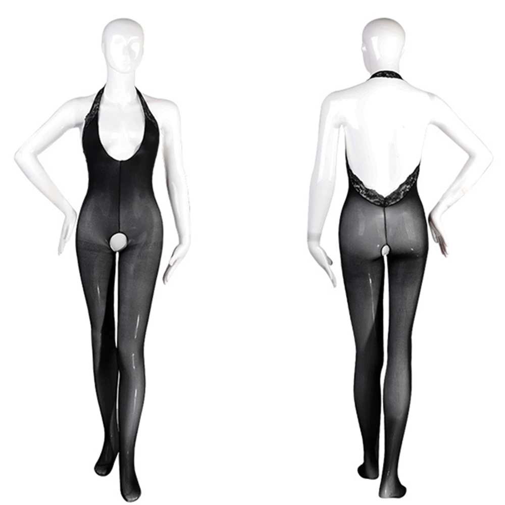 Black Sheer Backless Open Crotch Bodystocking – Sexy Lace Teddy 6 Black Sheer Backless Open Crotch Bodystocking – Sexy Lace Teddy 6