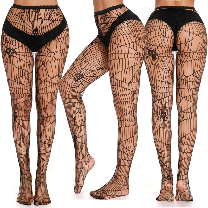 Sexy Spiderweb Lace Fishnet Stockings – Summer Suspender Tights 19 852711126